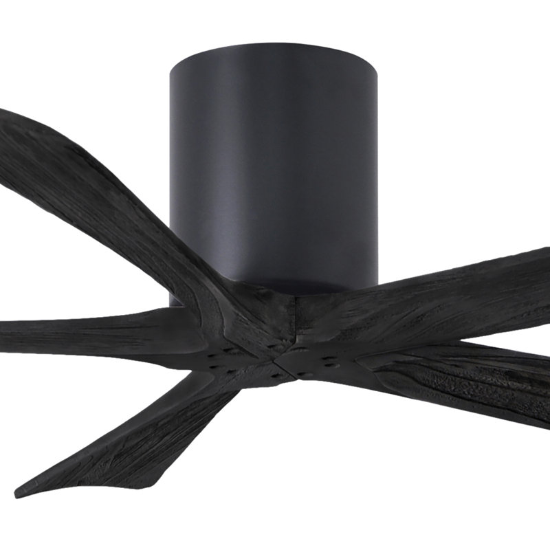 Ventilateur à pales encastré 5 pales Irene, Noir mat, Noir mat, 52"