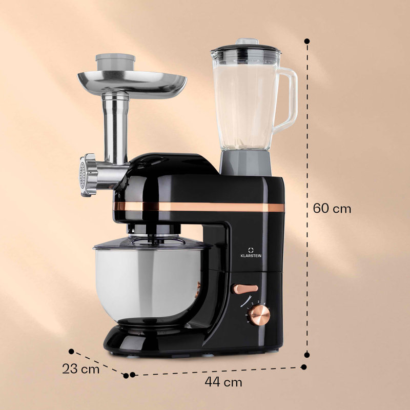 Klarstein Lucia 6 Speed 5L Stand Mixer, Black