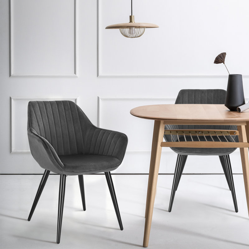Lyn Upholstered Dining Chair, Grey