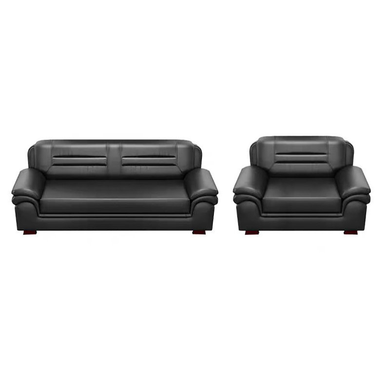 Business classic modern office sofa set, Black
