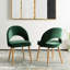 Chaise d'appoint rembourrée en velours Ambry-2029078215