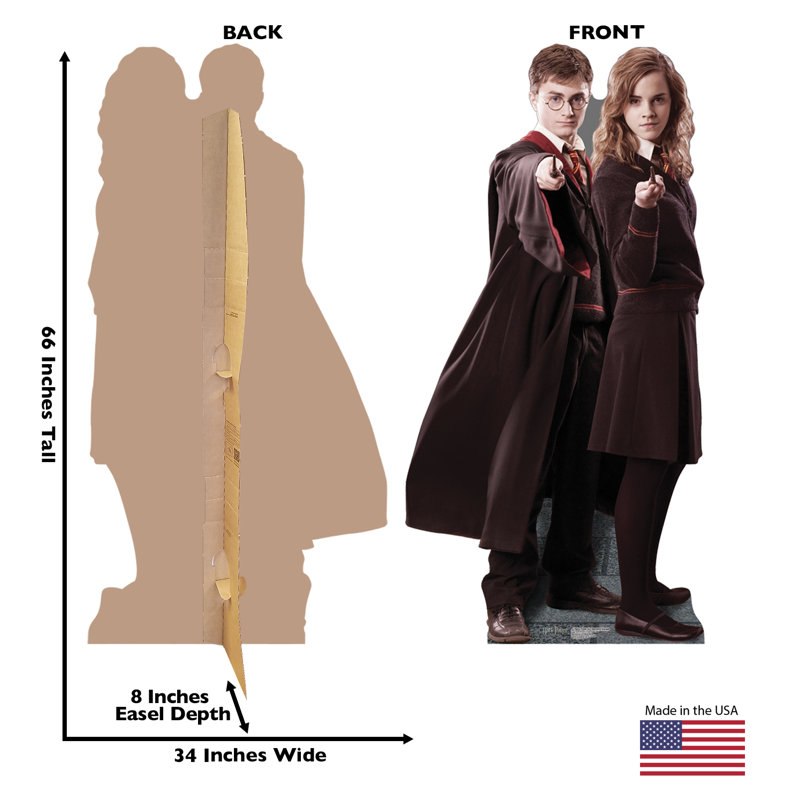 Harry Potter and Hermione Granger Life-Size Cardboard Stand-Up