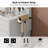Makeup Vanity with Mirror and Lights, 3 Lighting Modes,Vanity Desk with Power Outlet ,9 Drawers Makeup Table with Chair, Glass Top vanity set-1556778111