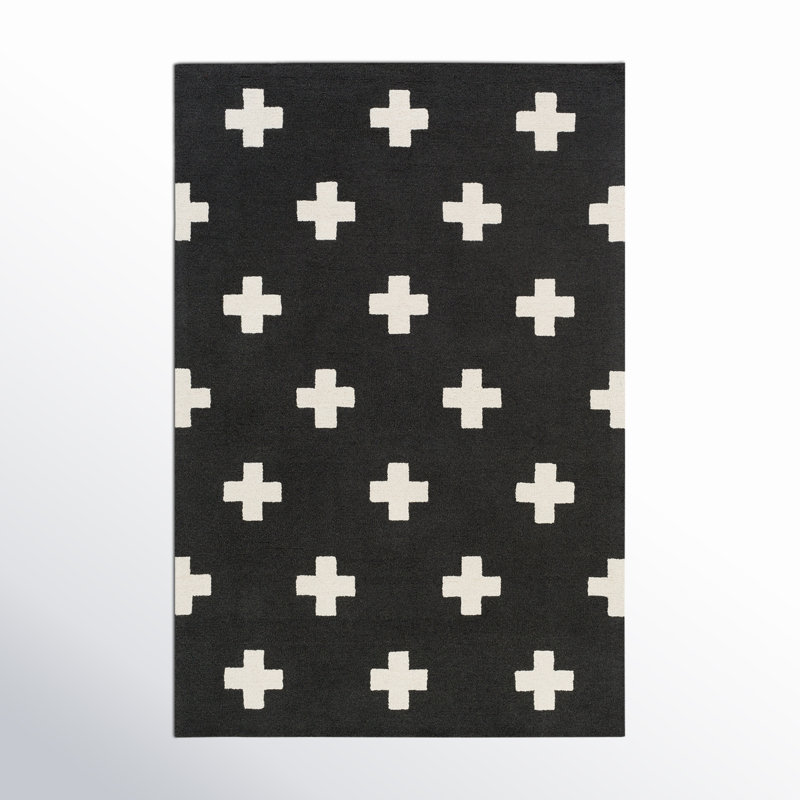 Cavan Hand Tufted Wool Geometric Indoor Rug, Rectangle 2' x 3'