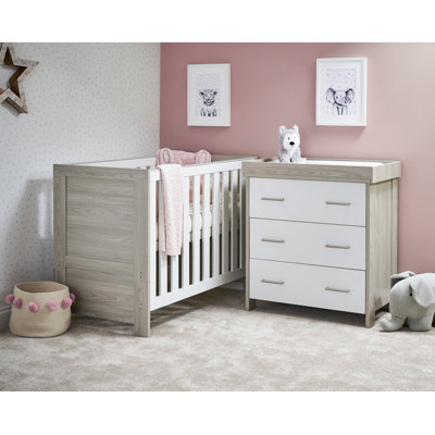 Nika Mini Cot Bed 2-Piece Nursery Furniture Set