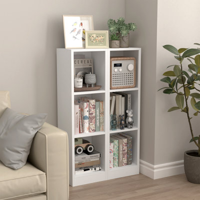 Bibliothèque à 3 niveaux avec étagère de rangement en métal l 12,01 po x P 10,24 po x H 40,79 po avec ensemble anti-basculement, organisateur compact