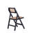 Pullman Industry Chic Ash Wood Folding Dining Side Chair in Black and Natural-67950050