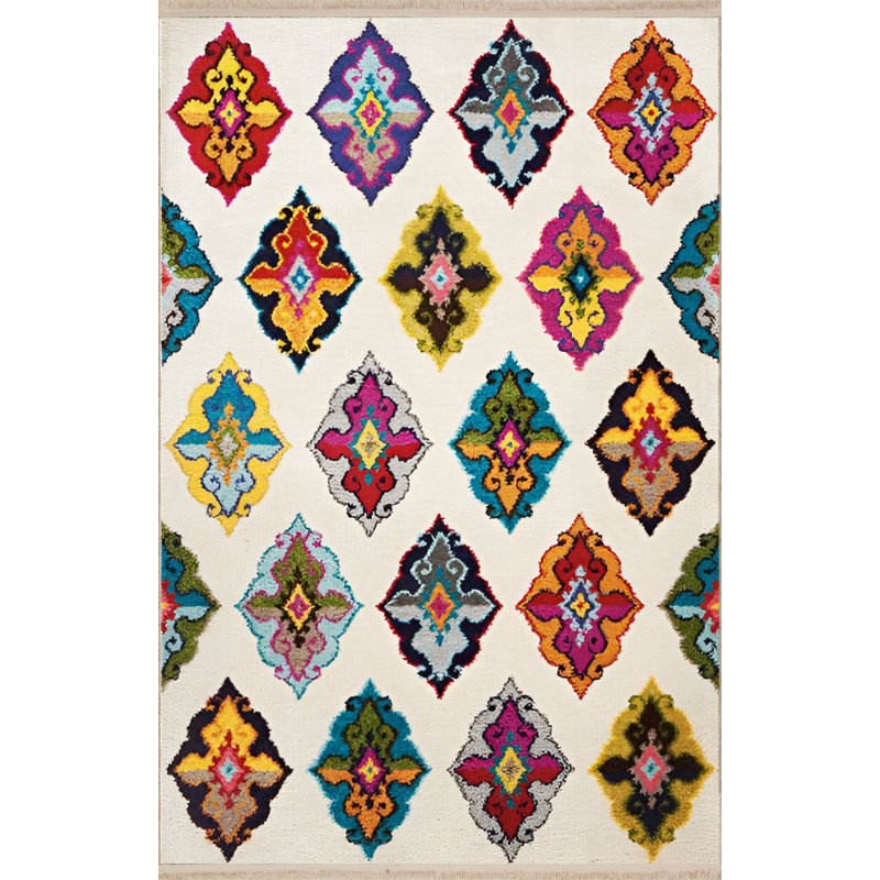 Tapis intérieur / extérieur Ruhama, Rectangle 5 pi 1 po x 8 pi 6 po