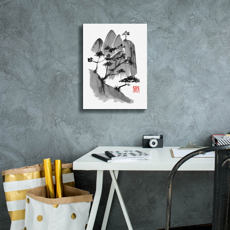 «Cliff» par Pechane, art mural sur toile, H 16 po x l 12 po x P 0,75 po