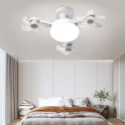 Ventilateur de plafond moderne avec lumières et télécommande 3 vitesses, 3 couleurs et 2 minuteries