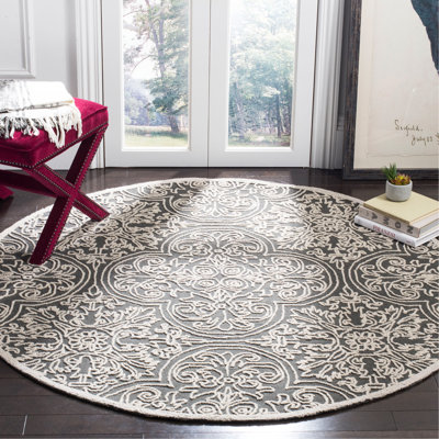 Marys Trace Hand Tufted Wool And Cotton With Latex Geometric Rug