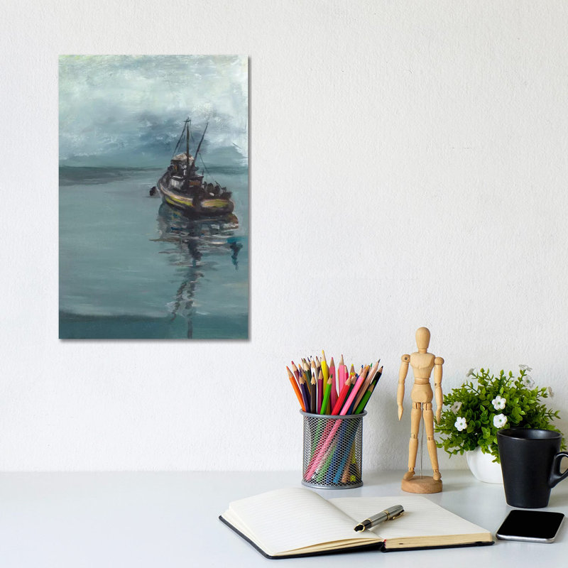 The Fisherman's Tale by Andy Beauchamp - Wrapped Canvas Painting, 20.32 cm H x 30.48 cm W