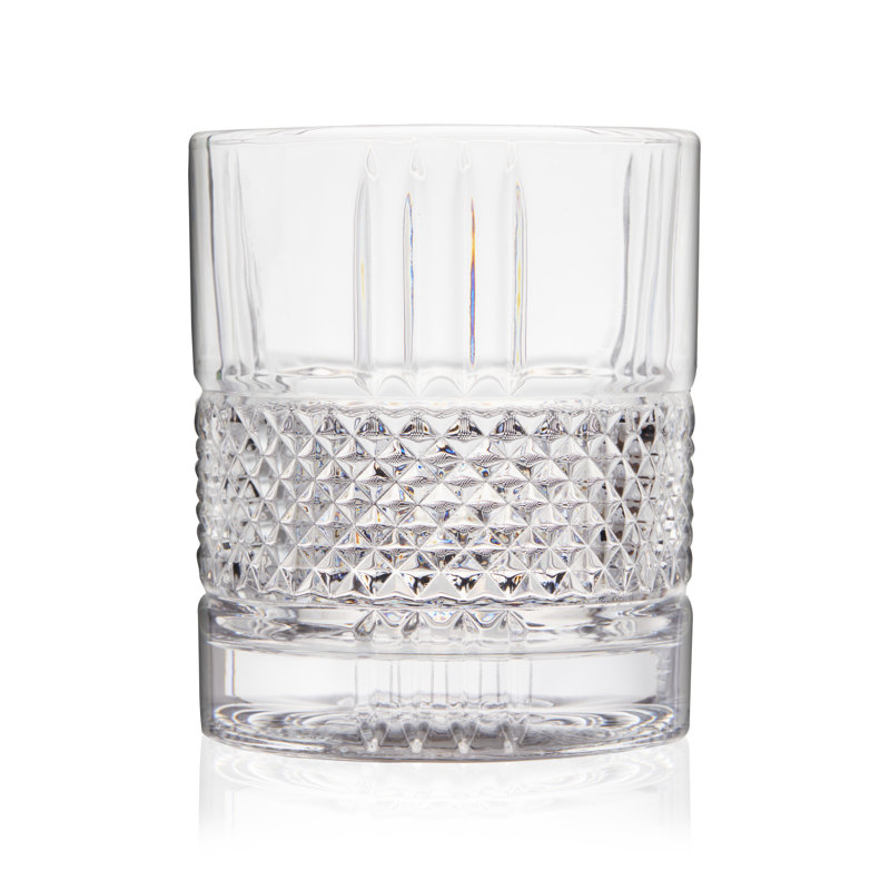 Verre à whisky rotatif Viski Revolve, verre bourbon unique, verre à cocktail à l'ancienne, verre scotch taillé en cristal, ensemble de 1, 10 oz