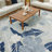 Megan 7'10" x 9'10" Grey Navy Tropical Rug-1880375344-1886520071