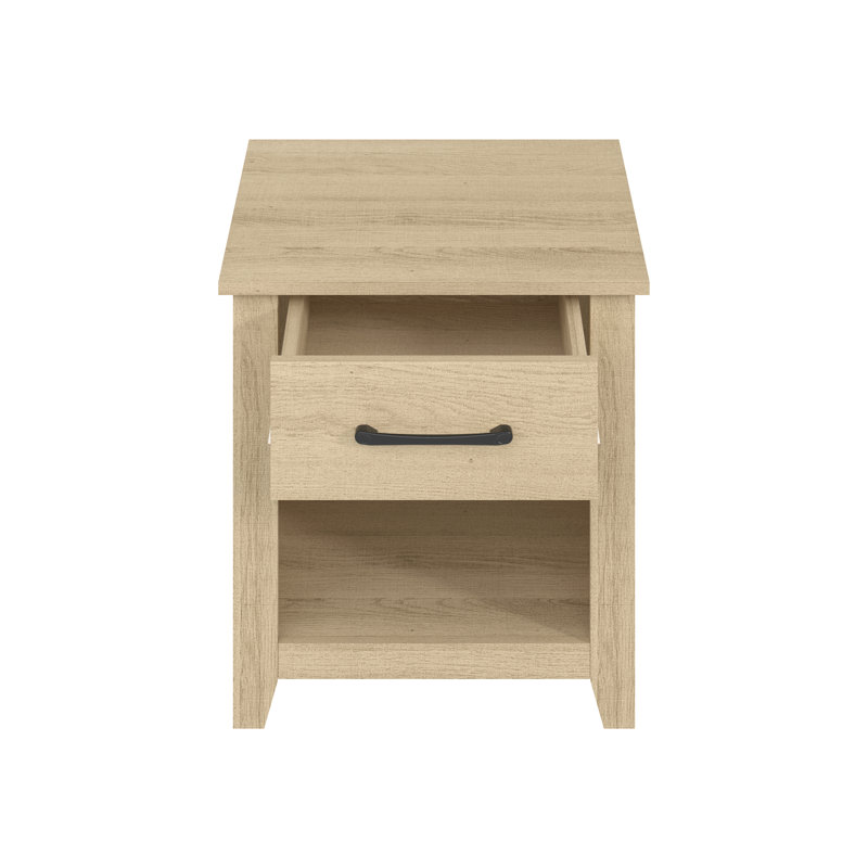 Walter 20.3" 1 Drawer Nightstand, Oslo Oak