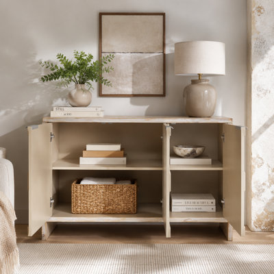 Armoire décorative de ferme avec 3 portes pour un décor naturel