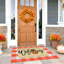Tapis à carreaux orange et blanc Buffalo