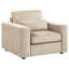 Fauteuil d'appoint en chenille Seguin Beige-1333972688