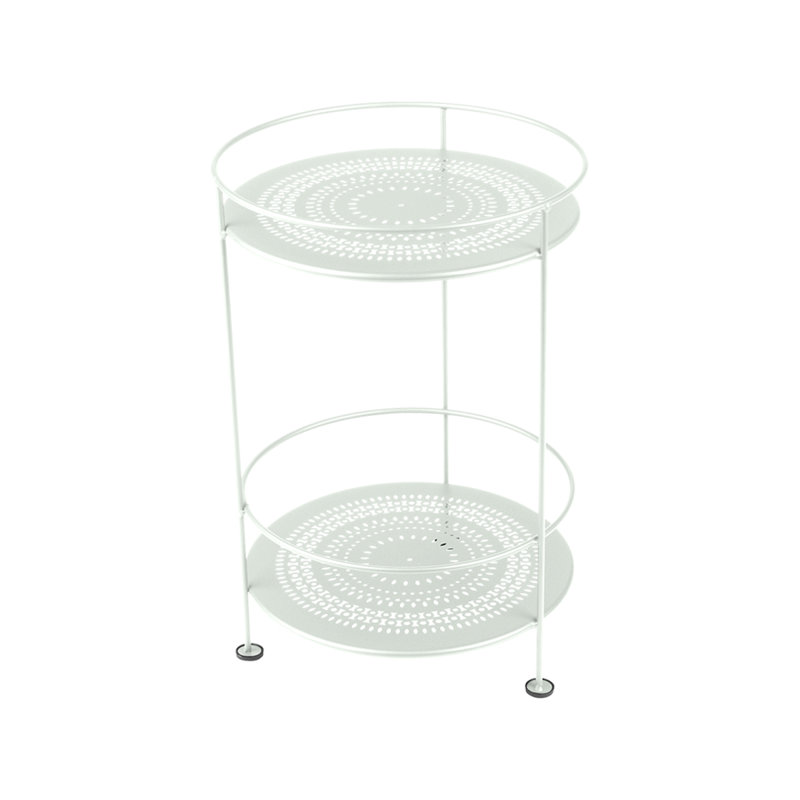 Guinguette Outdoor Round Side Table, Ice Mint