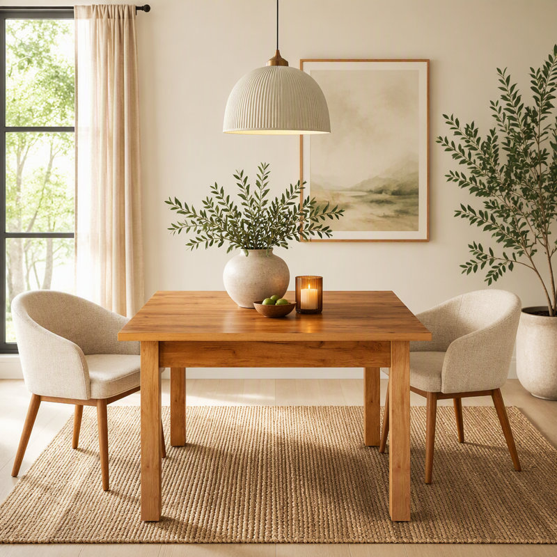 Table de salle à manger, Chêne