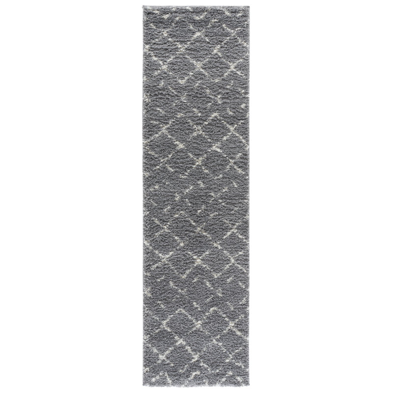 Arizona Shag Performance Abstract Indoor Rug, Runner 2'3" x 8'