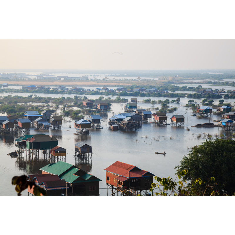 Houses by Houses - Wrapped Canvas Print, 61cm H x 91cm W x 3.8cm D
