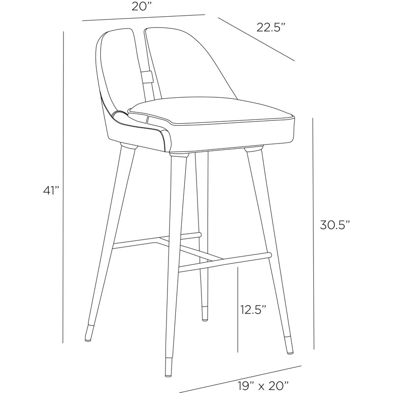 Crowley Counter Stool, Bar Stool (30.5” Seat Height)