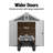 Greenbriar Wood Storage Shed 8 ft. W x 10 ft. D (Professional Installation Available)-113449473