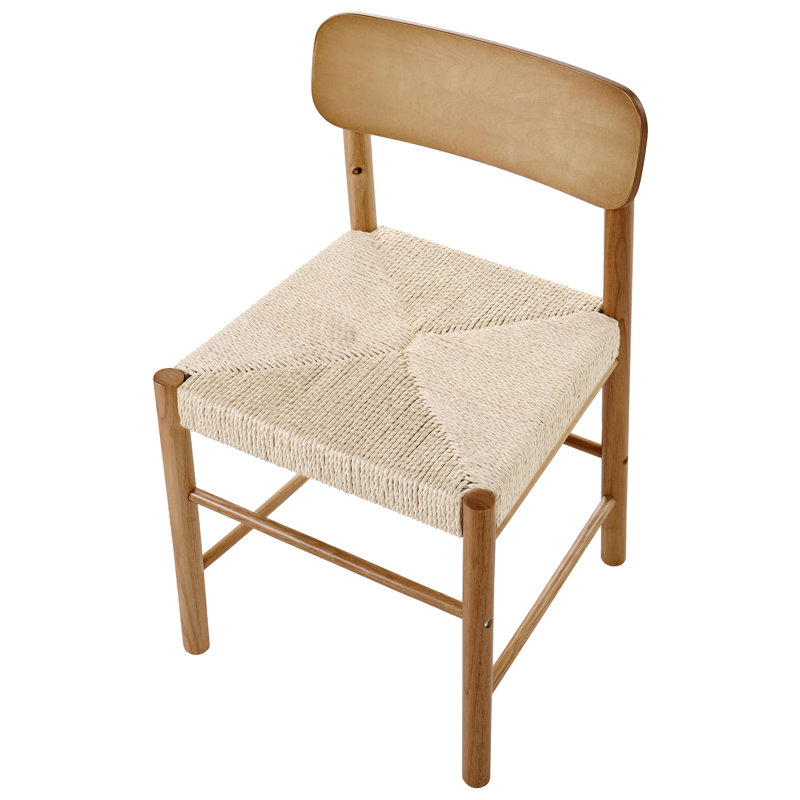 45cm H Solid Wood Side Chair, Brown