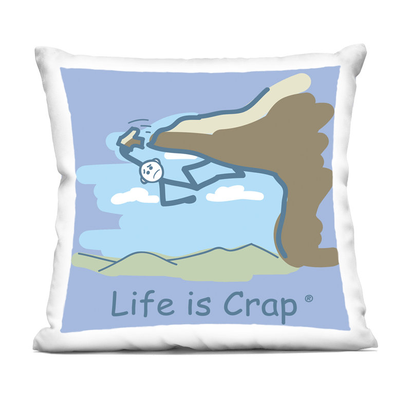 Stupell Industries Falling Rock Climber Design by LIC Throw Pillow