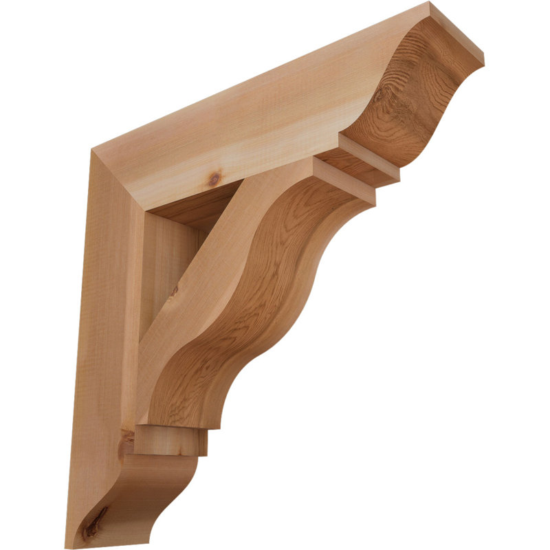 Support traditionnel Funston, H 24 po x l 5,5 po x P 24 po, Cèdre rouge de l'Ouest, Lisse