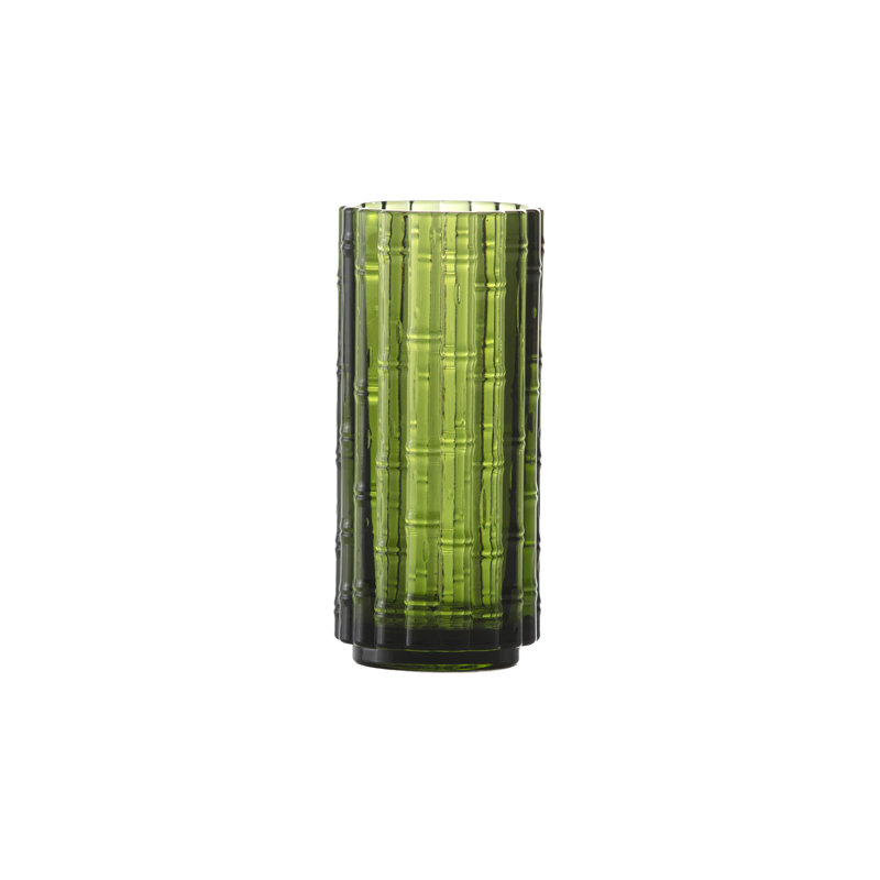 Fortessa Mahalo Stackable Glass, 11 Oz. Double Old Fashioned (Set of 4), Ginger Gold, 11.5 fl oz, Palm Green