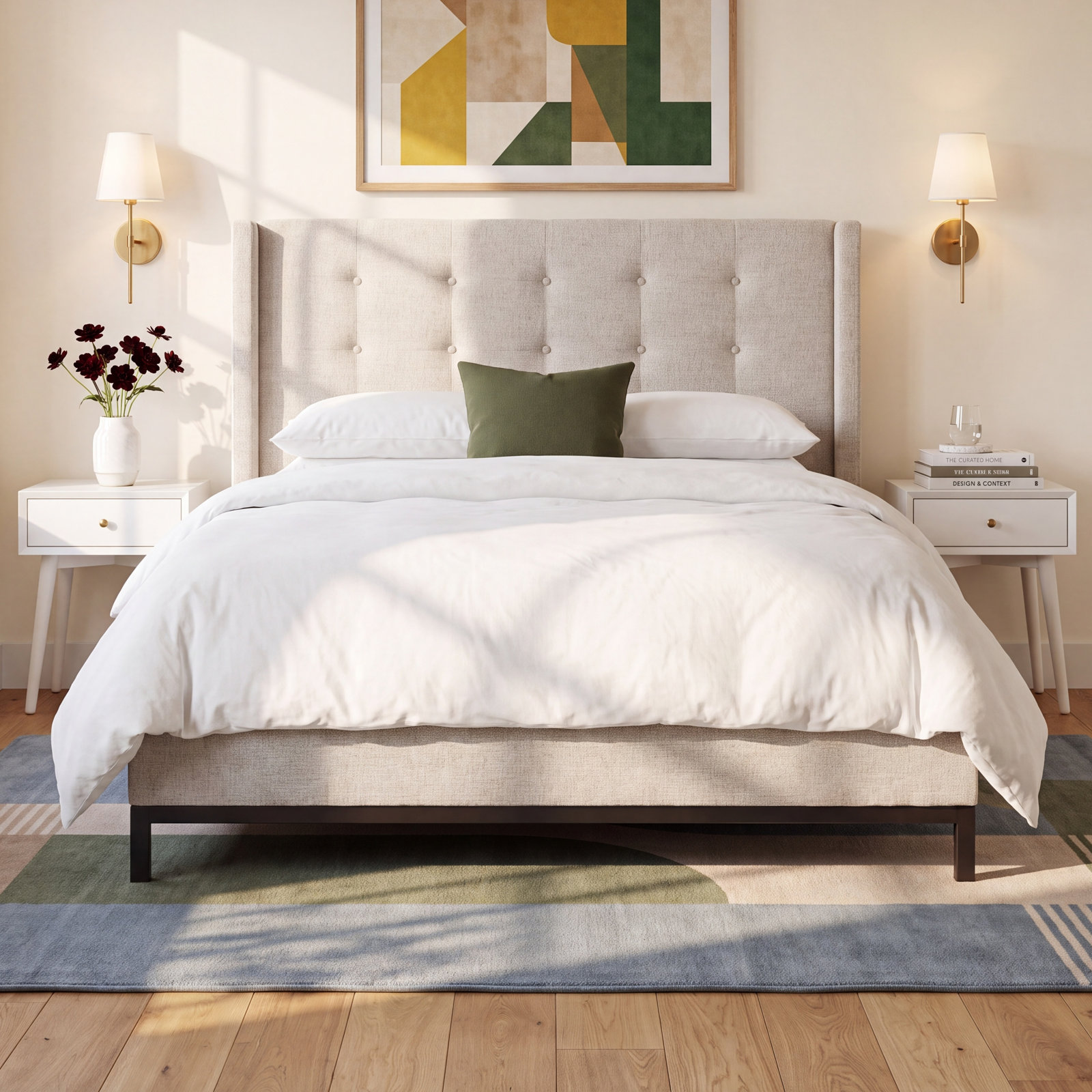 Sylvera Wingback Bed, King