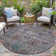 Machine Washable Indoor/Outdoor Xhevrie Gray Rug
