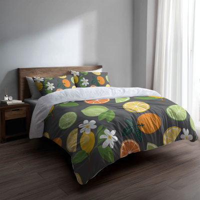 Ensemble d'édredon léger Sunny Citrus