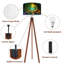 Lampe sur pied à trépied PeeNoke Forest Path Glowing Flowers Magical Woodland Light Fantasy Nature