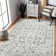 Calam Traditional Bordered Durable Performance Gray/Ivory Area Rug