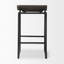 Tabouret de bar et de bar en bois de manguier massif Barlow-1832986257