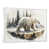 Cadre flottant blanc