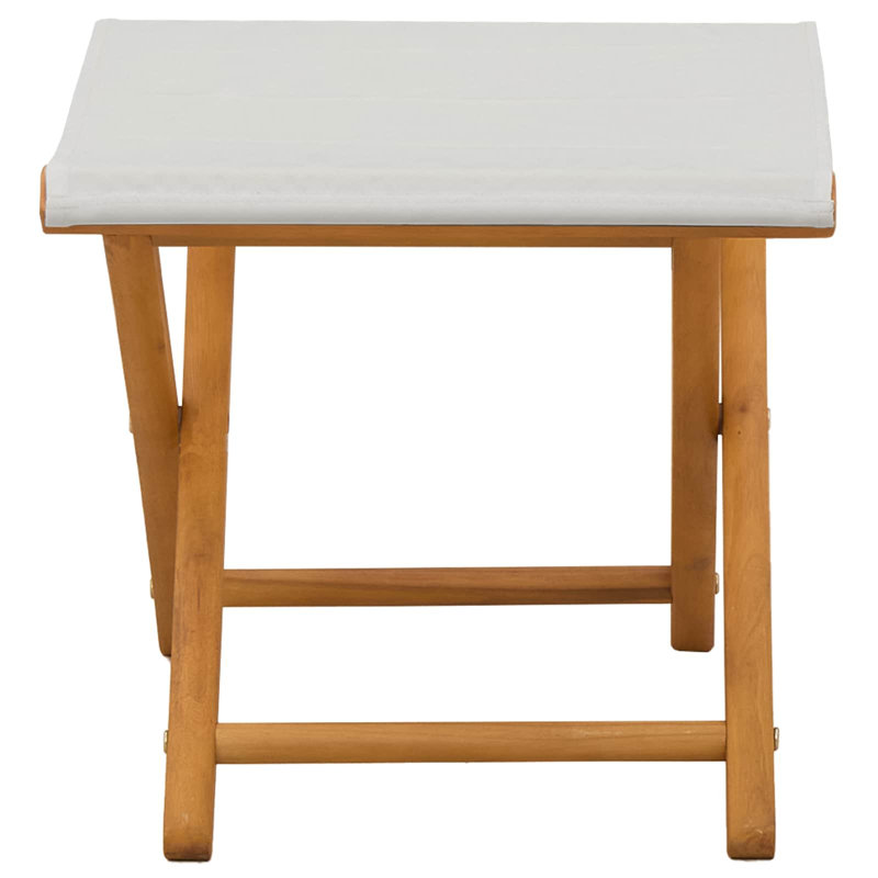 Polyester Patio Folding Chair Folding Chair Set, Cream