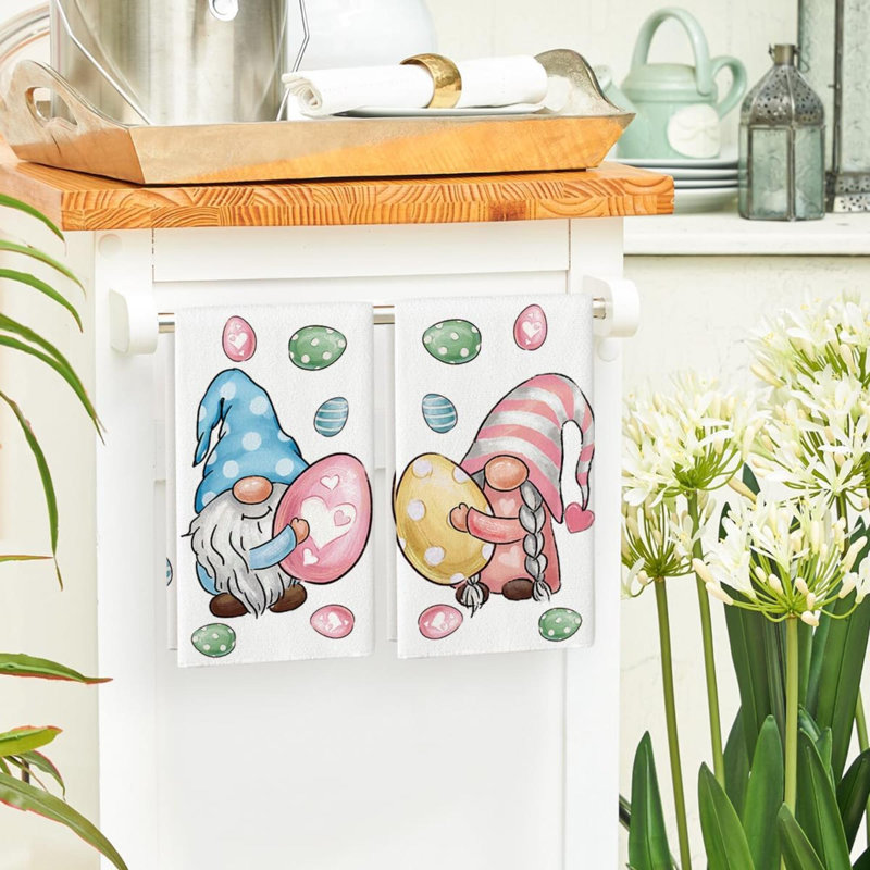 Ensemble de 2 essuie-tout Egg Gnome