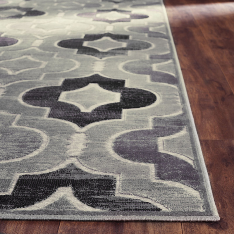 Westbrooks Geometric Viscose Area Rug, Rectangle 160 x 229 cm