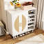 Armoire de rangement pour 20 paires de chaussures avec 2 portes et 8 tablettes réglables pour le vestibule