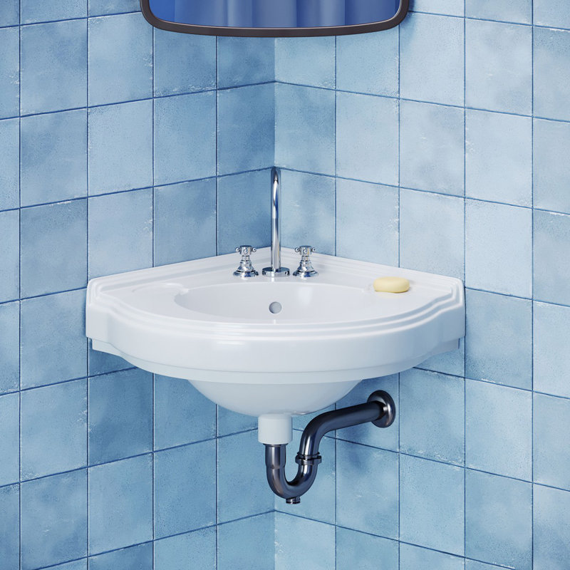 The Renovators Supply Inc. 21.5'' Vitreous China Specialty Bathroom Sink with Overflow, White