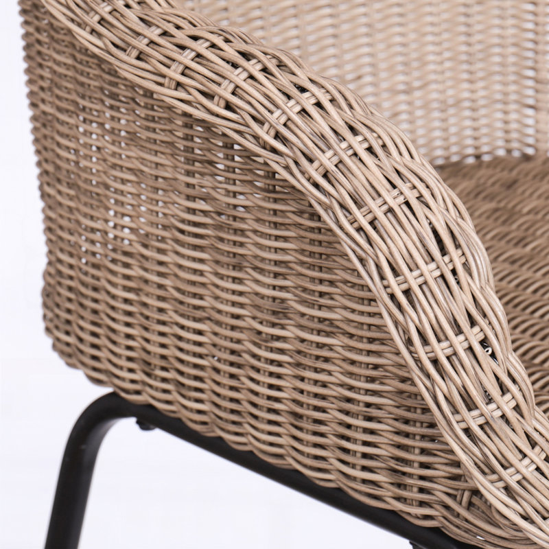 Ensemble de 2 tabourets de bar avec repose-pieds, Brun clair incorrect