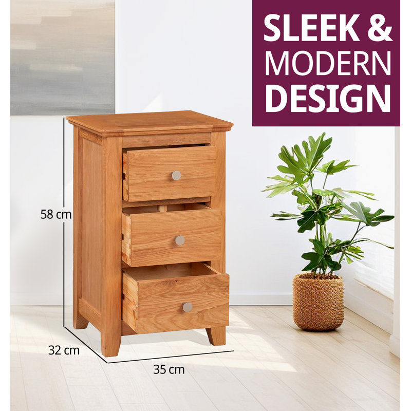 Eleanor Bedside Table, Natural