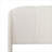 Curved Headboard Style Upholstered Platform Bed King Size No Box Spring Required Boucle Beige Finish