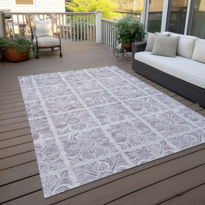  Malek Machine Washable Indoor/Outdoor Rugs, Rectangle 10' x 14'
