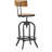 Adjustable Height Swivel Bar Stool, with Beech