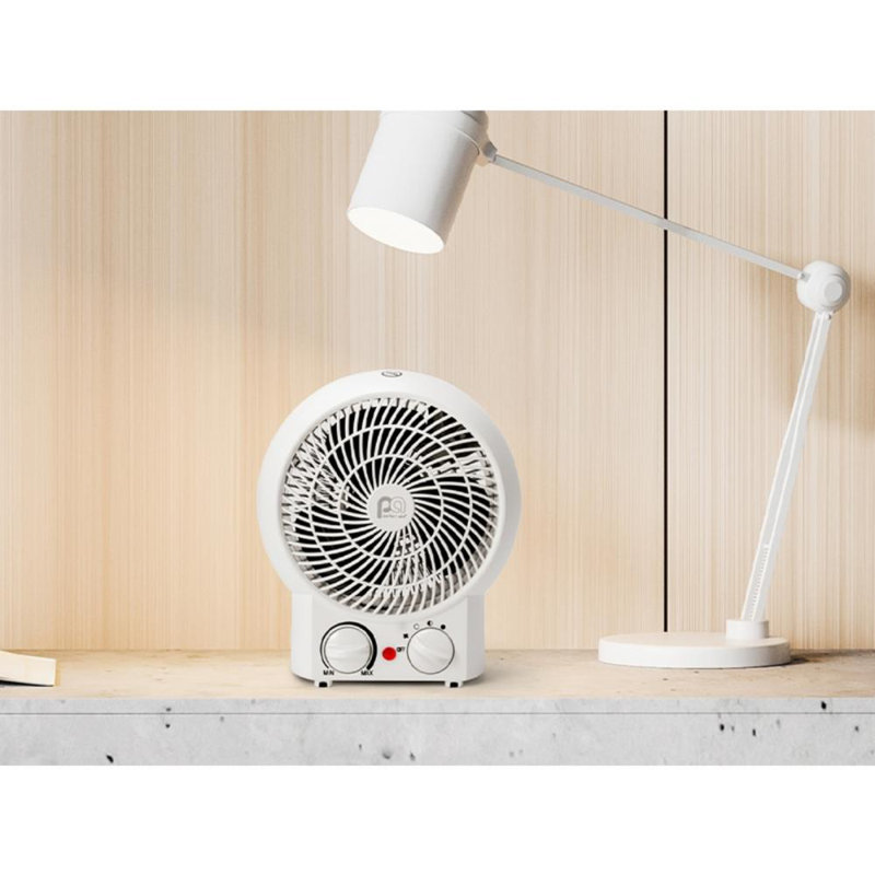 Perfect Aire White Electric Fan Forced Heater with Thermostat